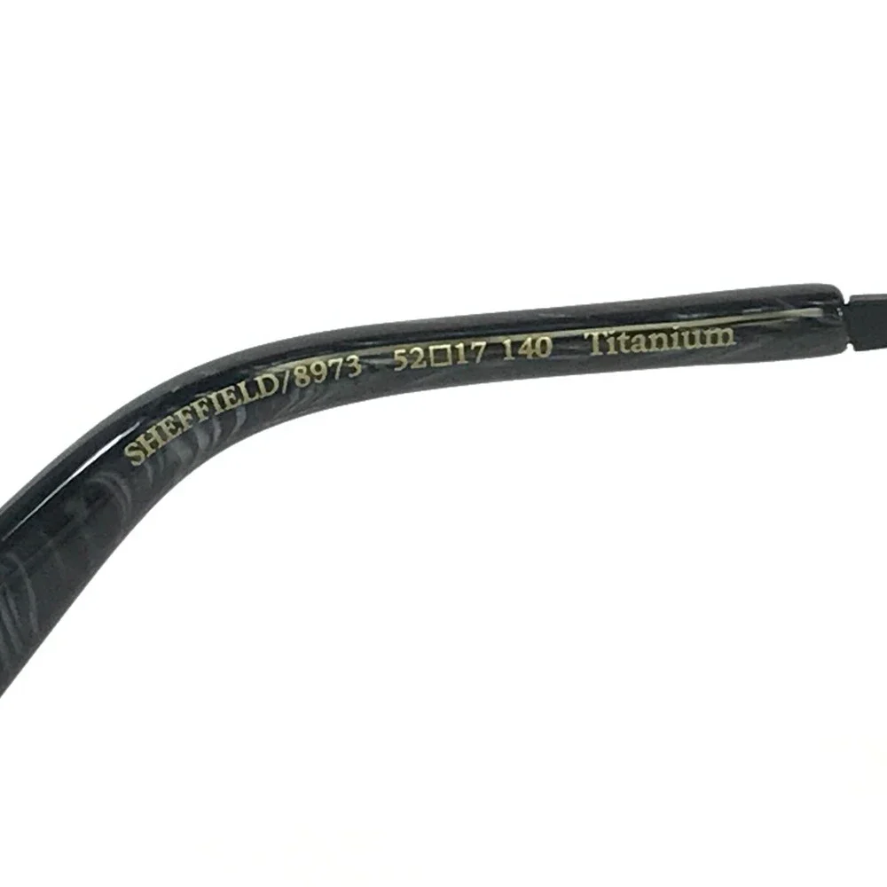 Seraphin Eyeglasses Frames SHEFFIELD/8973 Black Gray Cat Eye Full Rim 52-17-140